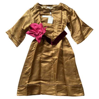 Marc Jacobs Dress Linen in Gold