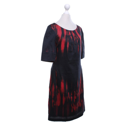 Turnover Dress in black / red