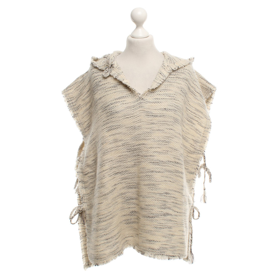 Isabel Marant Poncho in Creme-Meliert