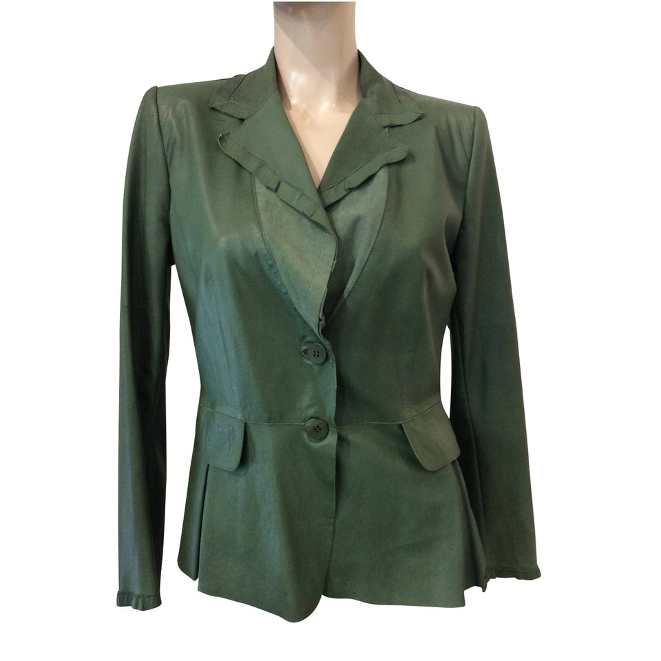 Armani Jacket/Coat Leather in Green