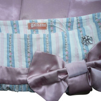 John Galliano Mini-jupe soie & lace