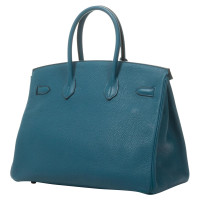 Hermès Birkin Bag 35 Leather in Petrol