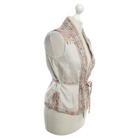 Closed Vest with decorative embroidery