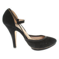 Repetto Suede Pompes en noir