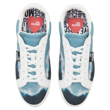 Love Moschino Sneakers Canvas in Blauw