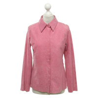 Max Mara Leather blouse in pink