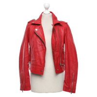 Oakwood Lederen jas in rood