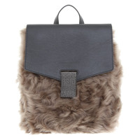 Brunello Cucinelli Fur/leather backpack