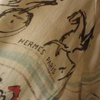 Hermès Motif-print zijden blouse
