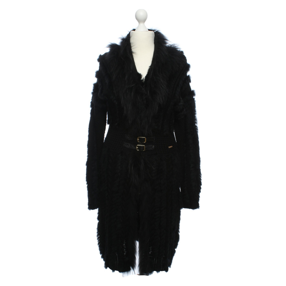 Just Cavalli Jacket/Coat in Black