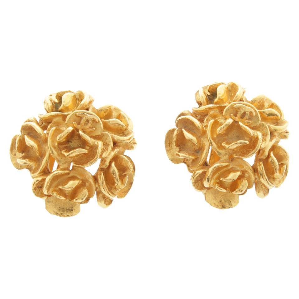 Chanel Gold colored ear clips