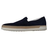 Tod's Chaussons/Ballerines en Daim en Bleu