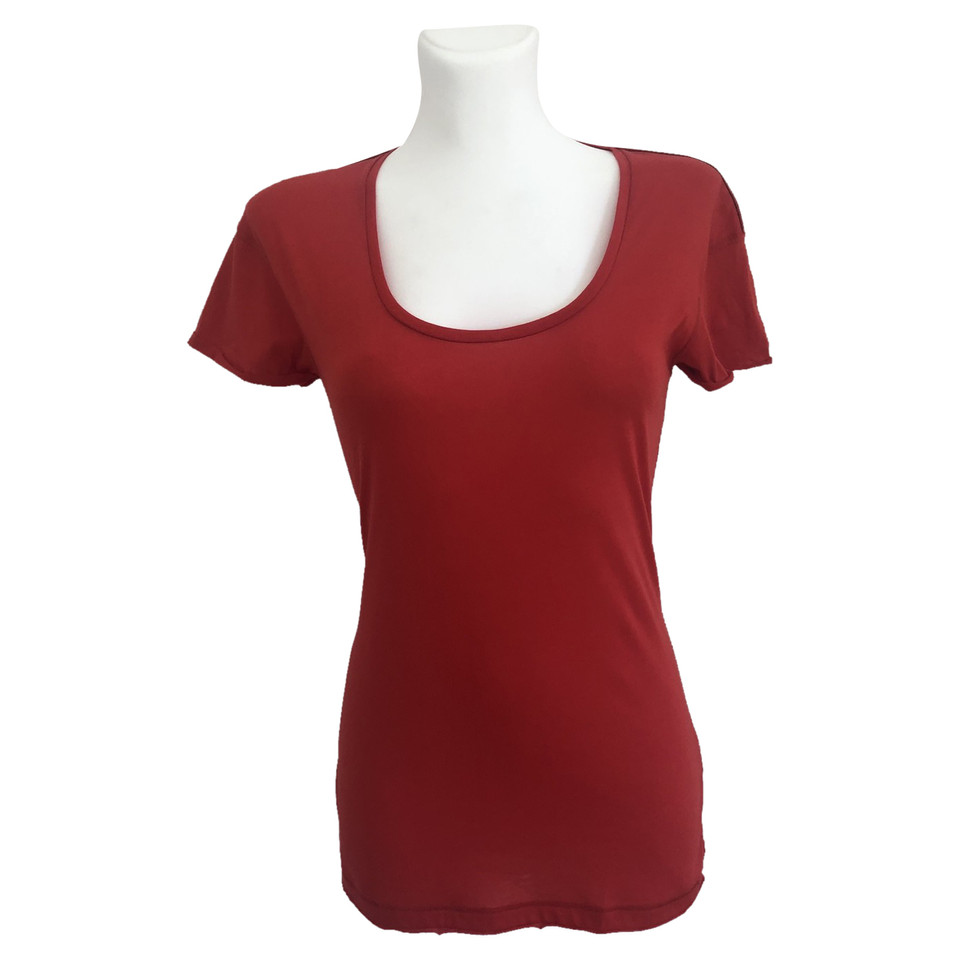 Burberry Top Cotton in Red