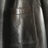 Chanel cappotto di pelle con maniche corte