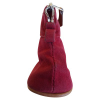 Hermès Clutch aus Baumwolle in Rot