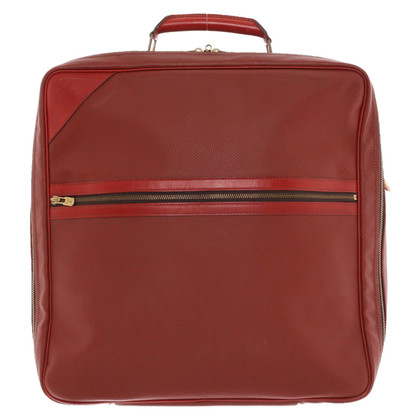 Louis Vuitton Travel bag Leather in Red