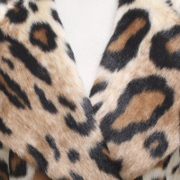 Michael Kors Faux fur coat with leopard pattern