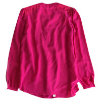 Saint Laurent Top Silk in Pink