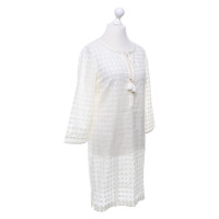 Tory Burch Vestito in Cotone in Crema