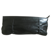 Miu Miu Clutch Leer in Zwart