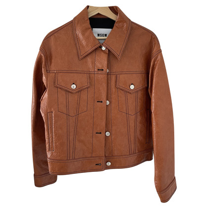 Msgm Jacket/Coat in Brown