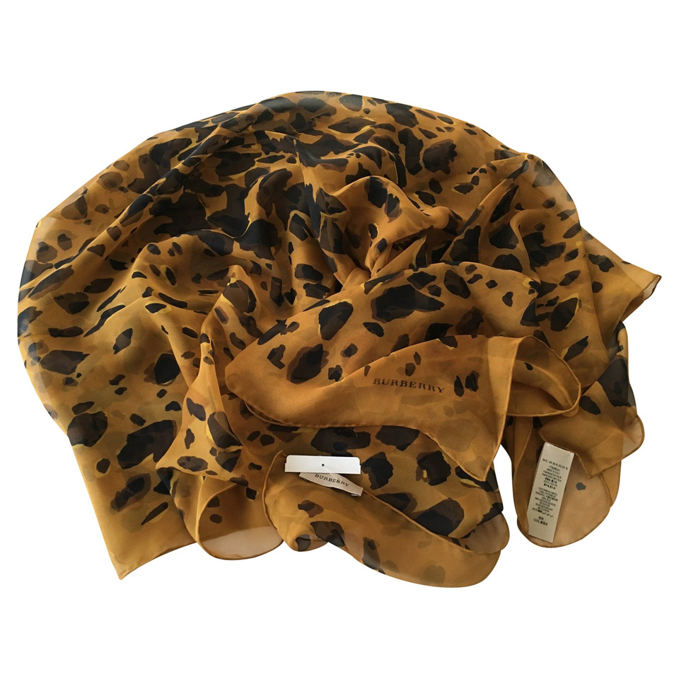 Burberry silk scarf with Animal Print