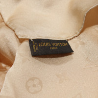 Louis Vuitton Sjaal Zijde in Beige