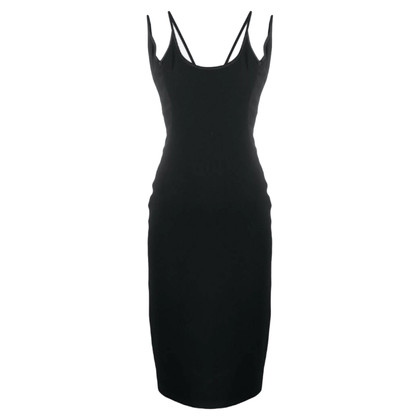 Versace Kleid aus Canvas in Schwarz