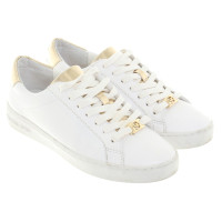 Michael Kors Irving Lace Up Sneaker Optic White / Pale Gold 36