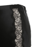 Blumarine Satin skirt with lace
