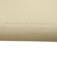 Brunello Cucinelli Sac à main en crème blanche