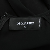 Dsquared2 Kleid aus Seide in Schwarz