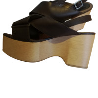 Marni Wedges Leather in Brown