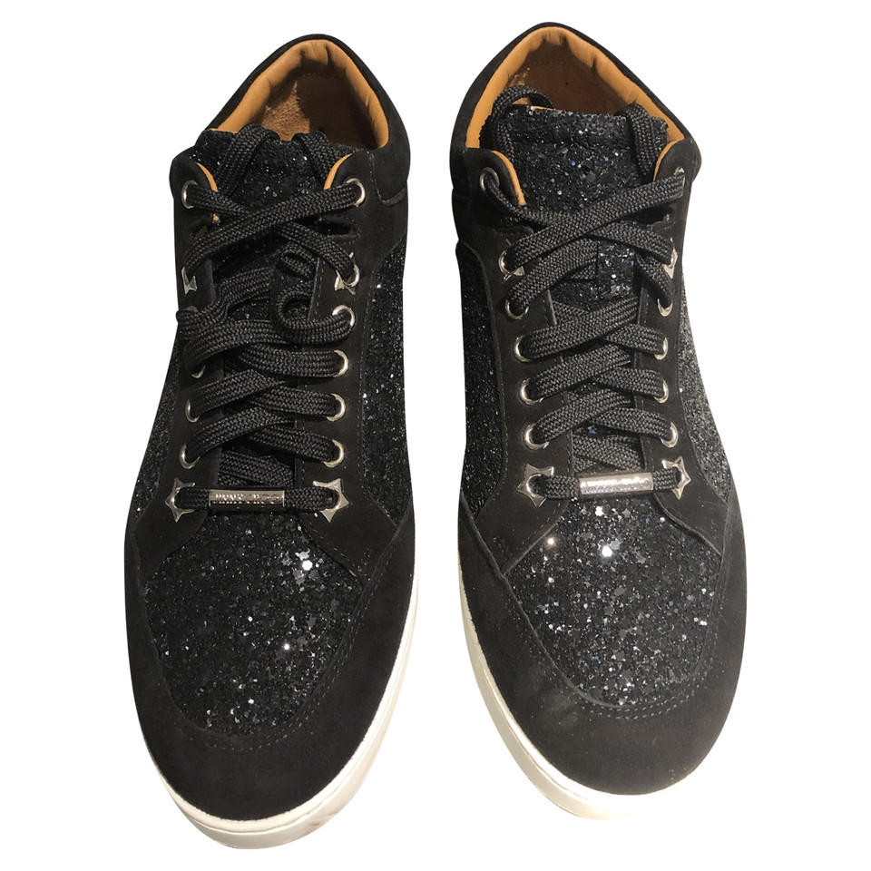 Jimmy Choo Sneakers aus Wildleder in Schwarz