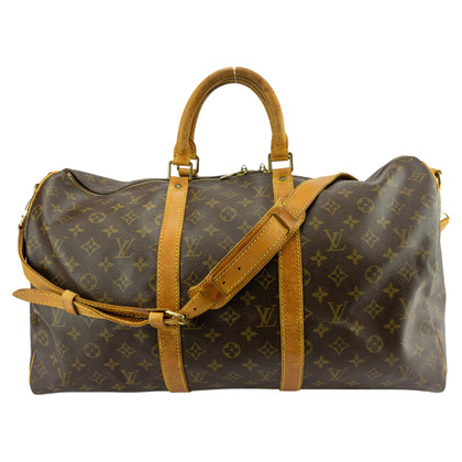Louis Vuitton Keepall 50 Bandouliere Leather in Brown