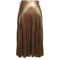Patrizia Pepe Pleated skirt in gold