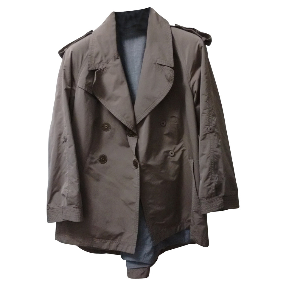 Brunello Cucinelli Jacke/Mantel aus Baumwolle in Braun