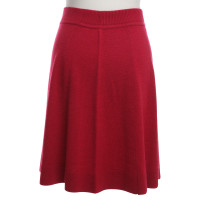 Iris Von Arnim Cashmere skirt in red