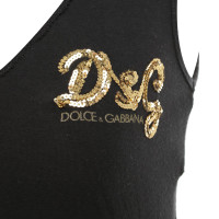 Dolce & Gabbana Spitzentop in zwart