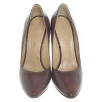 Vionnet Pumps/Peeptoes Leer in Bordeaux