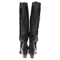 Golden Goose Leather boots with application