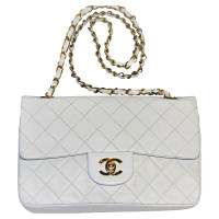 Chanel Classic Flap Bag Small Leather in White
