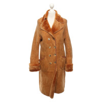 Windsor Cappotto di pelle di pecora realizzato in pelliccia marrone