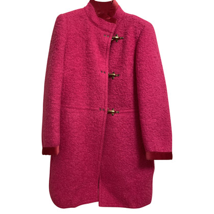 Fay Veste/Manteau en Laine en Fuchsia