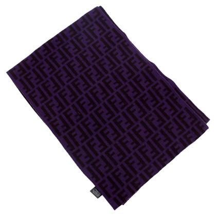 Fendi Schal/Tuch aus Wolle in Violett