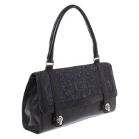 Alberta Ferretti Handtasche aus Leder in Schwarz
