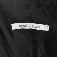 René Lezard Giacca/Cappotto in Pelle in Nero