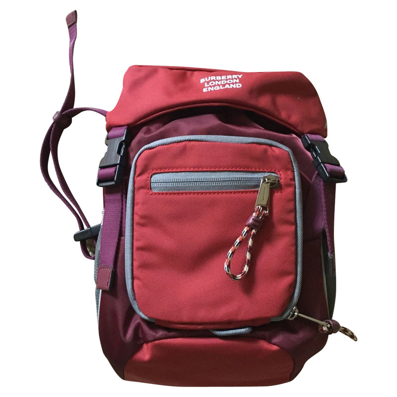 burberry red backpack