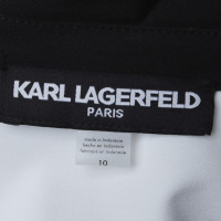 Karl Lagerfeld Dress in black / white