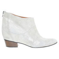 Golden Goose Leather ankle boots in beige-gold